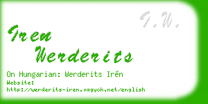iren werderits business card